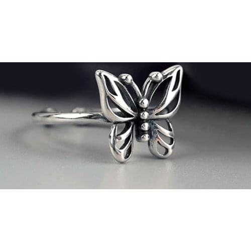 Luxury Brand Butterfly Rings For Women Wedding Statement Jewelry Valentines Gifts Lover Finger Ring 2021