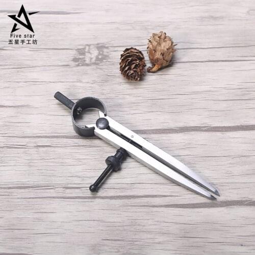 Hand Tools for Leathercraft Scribing Arcs Wing Divider for Plotting,Measuring Curves,Gauging,Dividing Lines Edge Tool DIY