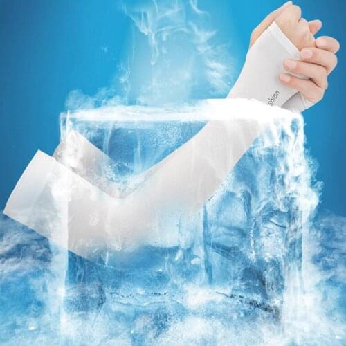 Sun Visor Breathable Ice Silk Sunscreen Sleeves for Men and Women Summer Riding Cool Sleeves Outdoor Sports Travel Arm Sleeves