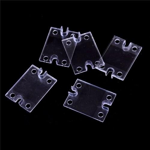 5PCS Safety Cover Case for Single Phase Solid State Relay SSR Clear Plastic Cover Accessories 2.36" x 1.73"