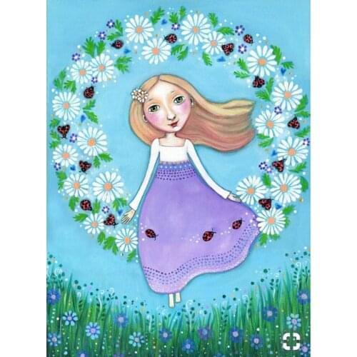 10*8 Pretty girl flower rubber stamp Transparent Clear Stamps Silicone Seals for DIY scrapbooking photo album Card Making