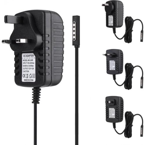12V 2A Power Adapter Tablet Charger for Microsoft Surface RT/ RT2 with US/ UK/ EU/ AU Plug 2018 Power Adapter for Microsoft