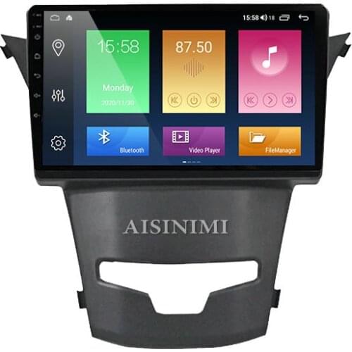 AISINIMI Android 10 Car Dvd Player navigation For SsangYong Korando Actyon 2014 radio Car Audio Gps Multimedia Stereo Monitor