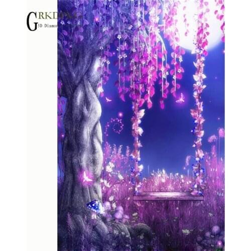 5d DIY Diamond Embroidery Swing tree gift Diamond Painting Cross Stitch Full Square Rhinestone Mosaic Unfinished Home Decoration