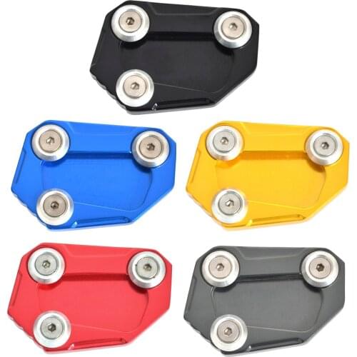 Aluminium CNC Kickstand Side Stand Pad Base Plate Blue Black Red Gold Titanium for BMW S1000R 2014 2015 2016