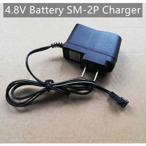 Free Shipping 4.8V 250mA Adapter charger SM-2P SM Plug For RC Toys Cars Boats Parts 4.8v Ni-Cd Ni-MH Batteries Pack