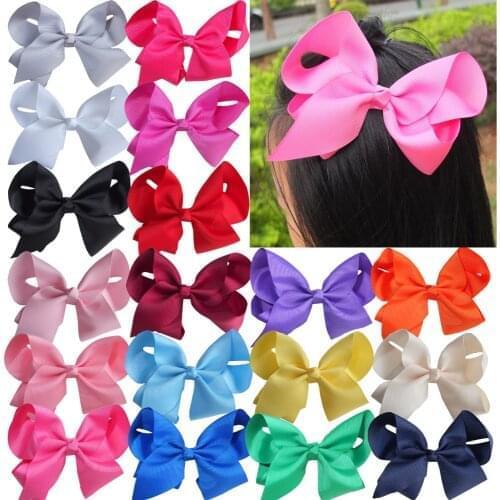 40 PCS 6 inch Large jo jo siwa hair bow clips Barrettes Hairbows Boutique Baby Girls Hairpins Hairgrip Headwear Hair Accessories