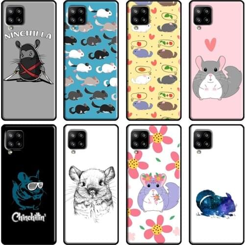 Cute Cartoon Chinchilla Case For Samsung Galaxy A71 A70 A51 A12 A41 A31 A21S A20e A72 A52 A30 A40 A50 A02 Cover