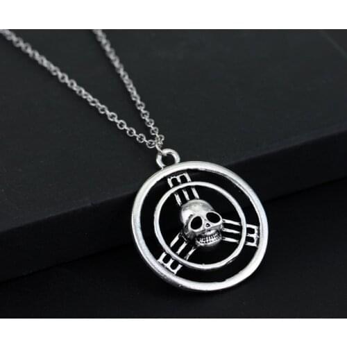Dongsheng jewelry Mad Max Fury Road War Immortan Joe Burning Skull Faction Hollow Logo Pendant Necklace Men Jewelry -30