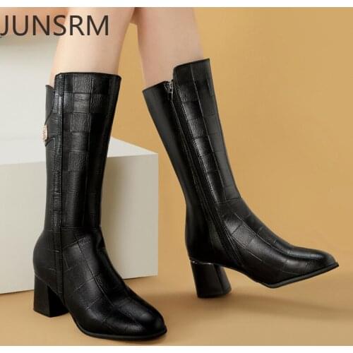 Женские высокие ботинки JUNSRM China At AliExpress