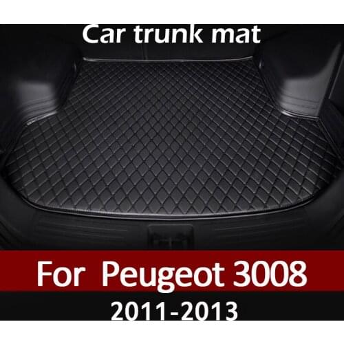 MIDOON Car trunk mat for Peugeot 3008 2011-2012 2013 cargo liner carpet interior accessories cover