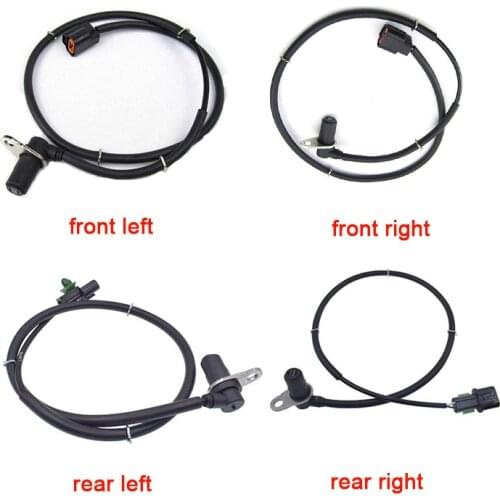 4PCS Front & Rear Left & Right ABS Sensor For Mitsubishi PAJERO MONTERO III 3rd 2000-2006 MR569411 MR569412 MR407270 c