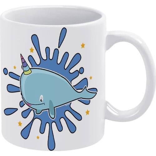 Narwhal Mug Porcelain Hot Chocolate Mug Creative Retro Cups