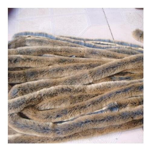 4.7cm wide Color rex rabbit fur Strip High-grade clothing real rabbit leather fur diy rabbit hair fur stripe accessories