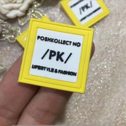 Customized 3D rubber patch PVC Patches Private Logo Sew on Garment Label Clothing Tag eco-friendly for jeans bags