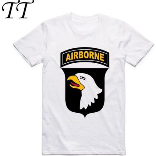 2019Summer New Fashion Men Print Confederate US Army 101st Airborne T-shirt O-Neck Short Sleeves Homme Cool Top Tee Swag T shirt