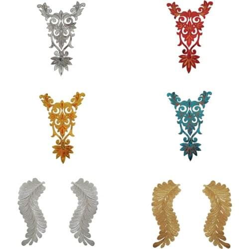 New Arrive Sequins Applique Clothing Iron on patch Embroidery Decals DIY Badges Clothing Decoration Accessories Sewing Stickers