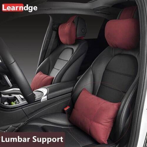 Headrest Lumbar Support with Logo for Audi A3 8l 8v 8p A4 B6 B7 B8 B9 A5 A6 C5 C6 C7 A7 Q3 Q5 Q7 Q8 TT S3 S6 Sline Accessories