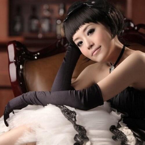 5PC /Lot 53cm 20color Women lady dancing performance sexy long multicolor finger gloves fashion evening party gloves free ship