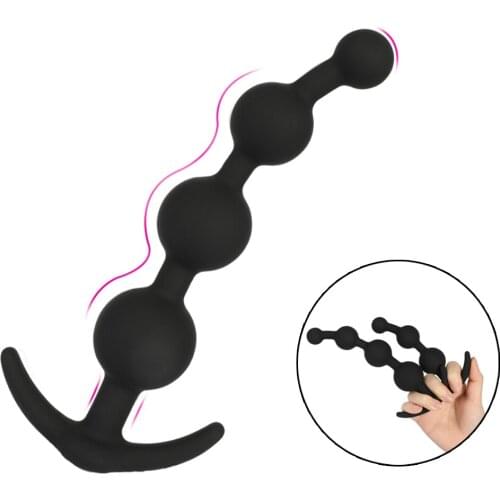 Silicone Anal Beads Sex Toys For Woman Man Prostate Massager Butt Plug Unisex Anal Pull Balls Masturbator Erotic Anal Sex Toys