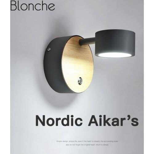 Modern Rotatable Wall Lamps Macaron Wall Lights for Living Room Bedroom Corridor Study Home Decor Lighting Fixtures Led Sconces