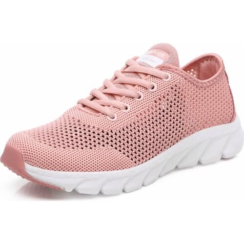 Ultra Light Running Shoes For Women Mesh Sneakers Sport Shoes Ladies Breathable Jogging Fitness Sneakers All Match Casual