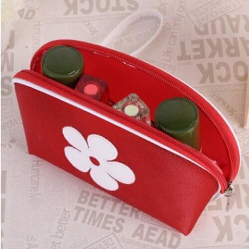 Shell Shaped Zipper Makeup Bag Portable Travel Cosmetic Bags Womens Toiletry Box Small Beauty Case Pouch Makeup Organizer Bag