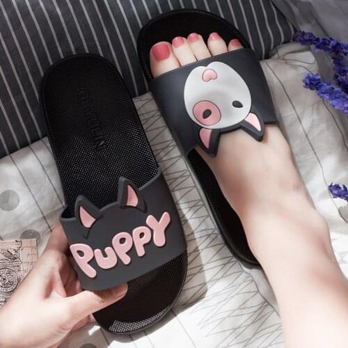 Slippers indoor bathroom PVC soft-soled non-slip couples wear household shoes women shoes men slippers funny slippers