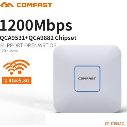 COMFAST Ceiling AP Router 1200Mbps Wireless Access Point Dual Band 2.4G&5G AP Network Wifi Router Point Access CF-E355AC