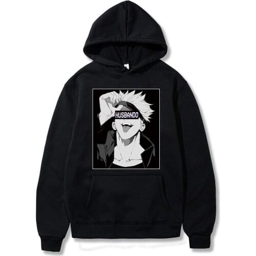 Jujutsu Kaisen Hoodies Men Kawaii Japanese Anime Satoru Gojo Hoodie Streetwear Unisex Sweatshirts Male