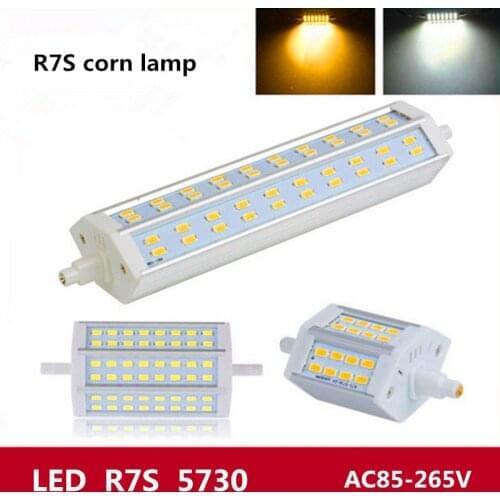 High lumen 15W 20W 25W R7S Lamp 24 48pcs SMD5730 LED R7S Light Lamp Warm White/Cold White AC85-265V replace halogen flood lamp