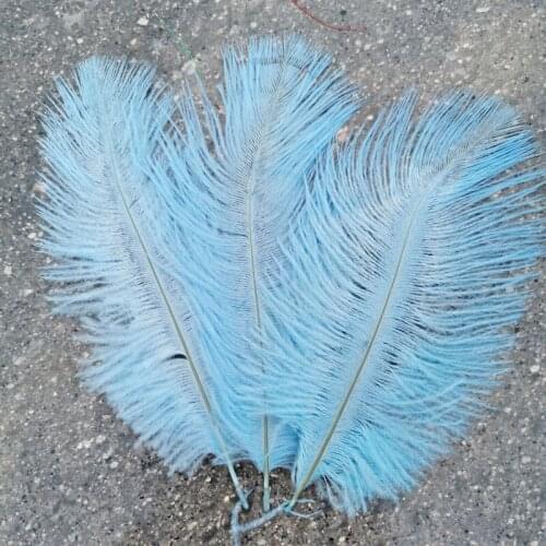 Sell like hot cakes 10pcs High Quality light blue ostrich feathers 6-8 inches/15-20 cm for Party/wedding Decoration