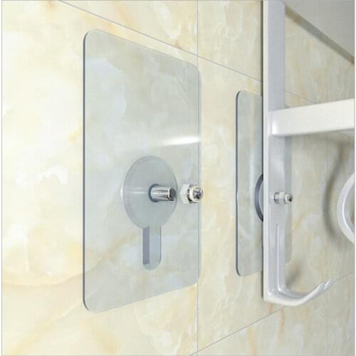 10Pcs PVC Strong Adhesive Nails Wall Poster Seamless Wall Hook Waterproof Durable Transparent Kitchen Bathroom Screw Hook Hanger