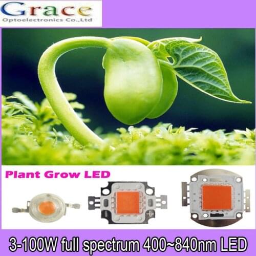 10W 20w ,30w ,50w ,100w ,led grow lights full spectrum ,380nm~840nm for hydrpobnic/greenhouse/indoor garden plant grow