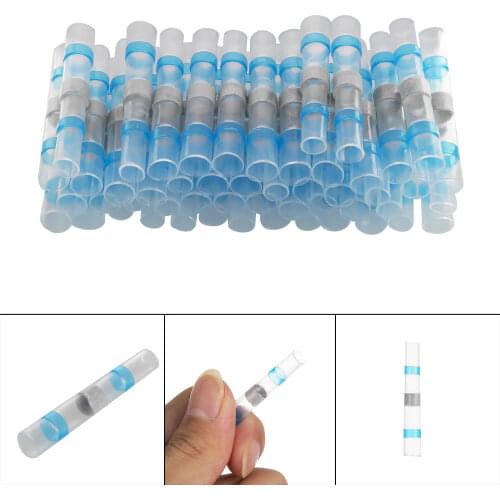 120Pcs Solder Sleeve Heat Shrink Wire Connectors Waterproof Seal Electrical Wire Terminals Insulated Butt Splices