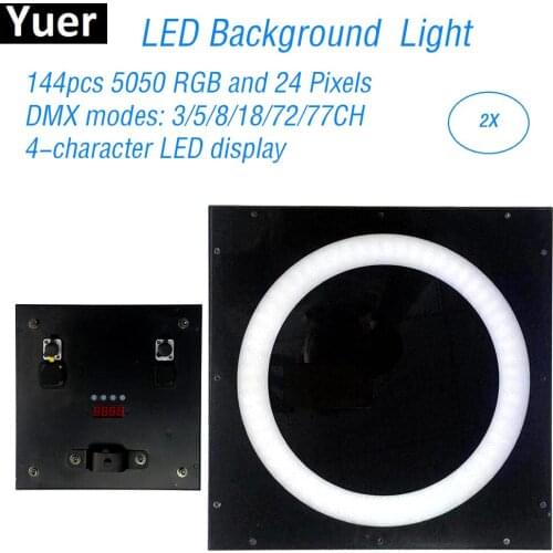 2Pcs/Lot 144pcs 5050 RGB and 24 pixels LED Background Lights Good for DJ Disco Nightclub Party Sound Activated Party Light