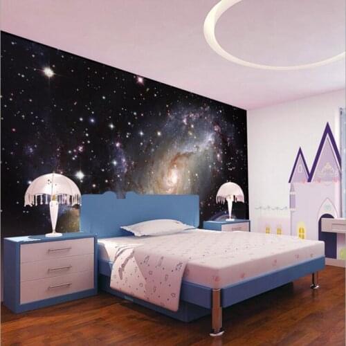 Custom Non-woven Paper 3D Murals wallpapers 3d Planet wall murals Hotel lobby Living Room Bedroom Kids Room wallpaper Home Decor