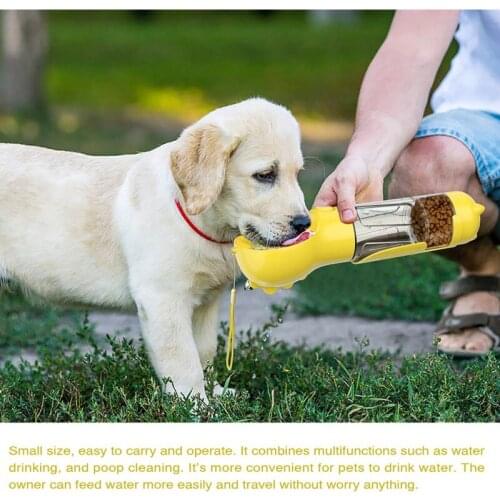 500ml Outdoor Portable Pet Dog Water Food Bottle Outdoor Travel Portable Water Feeder Bottle Cats Dogs Feeders Pet Products