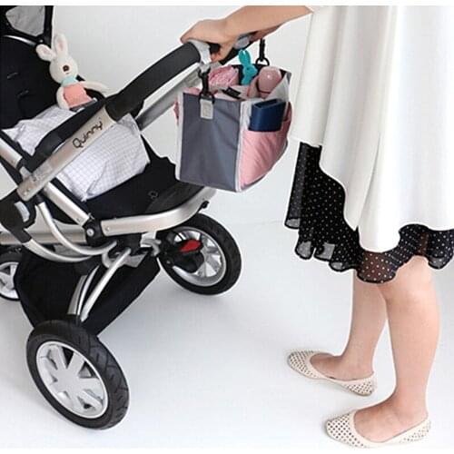 Baby Stroller Accessories Stroller Storage Bag Portable Diaper Bottles Holder Mummy Bags Crib Hang Hook Carriage Bag