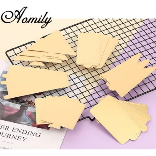 Amoliy 50Pcs/Set Cake Boards Non-Stick Mousse Paper Base Cupcake Dessert Displays Tray Cake Tray Pad Baking Accessories Bakery