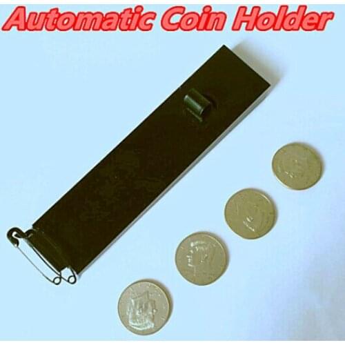 Automatic Coin Holder (half dollar version) Magic Tricks Appearing Coin Device Magia Close Up Accessories Gimmick Props