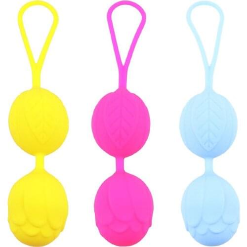 Safe Silicone Vagina Tighten Exercise Kegel Ball Ben Wa Ball Clitoris Massager Sex Toys for Women Magnet Geisha Ball Smart Ball