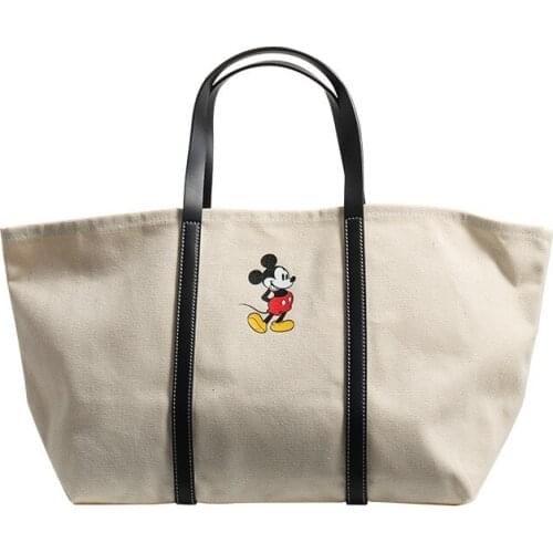 Disney Mickey large capacity bag ladies new tote bag wild ins single shoulder handbag