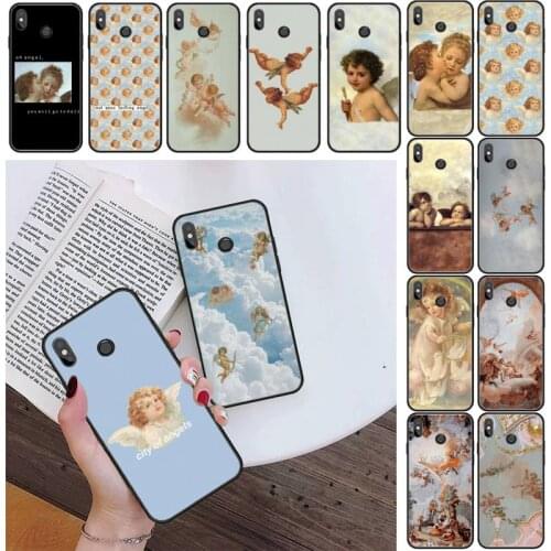 Vintage Painting Paradise Angel Phone Case For Xiaomi Redmi 4X 5Plus 6A 7 7A 8 8A Redmi Note 4 5 7 8 9 Note 8T 8Pro 9Pro