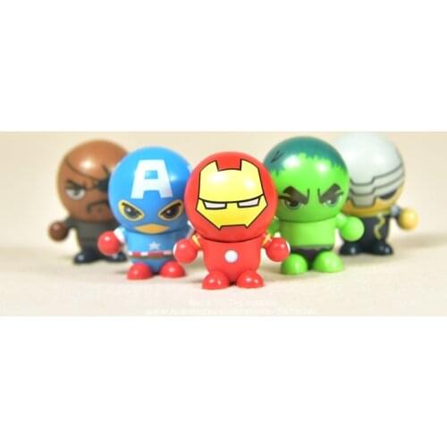 Disney Marvel Avengers Iron man Thor Hulk 4.7cm Action Figure Posture Anime Decoration Collection Figurine Toys model children