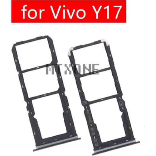 For Vivo Y17 Card Tray Holder Micro SIM Nano SIM SD Card Card Slot Adapter Holder for Vivo Y17 Repair Spare Parts