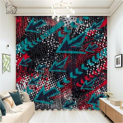 Graffiti Street Culture Curtain For Living Room Cafe Curtains For The Kitchen Home Supplies Curtains For The Room Micro Shading