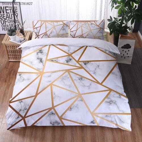 2/3 Pieces Quicksand Bedding Set Geometric Duvet Cover Colorful Psychedelic Abstract Oil Painting Bed Cover Set Pillowcase