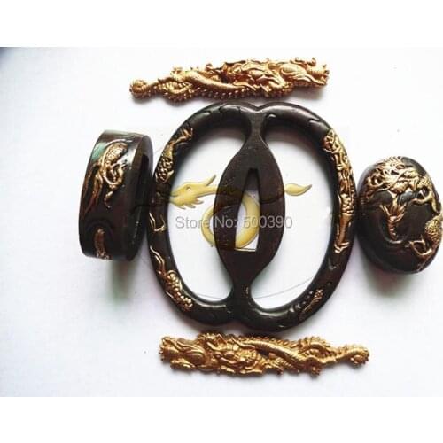 A Suit Of Copper Tsuba Guard for Japanese Samurai Sword Katana @2026