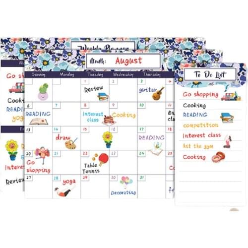 Magnetic Dry Erase Calendar Whiteboard Fridge Magnet Daily Message Stickers For Organizer Schedule Planner To Do List Notepad